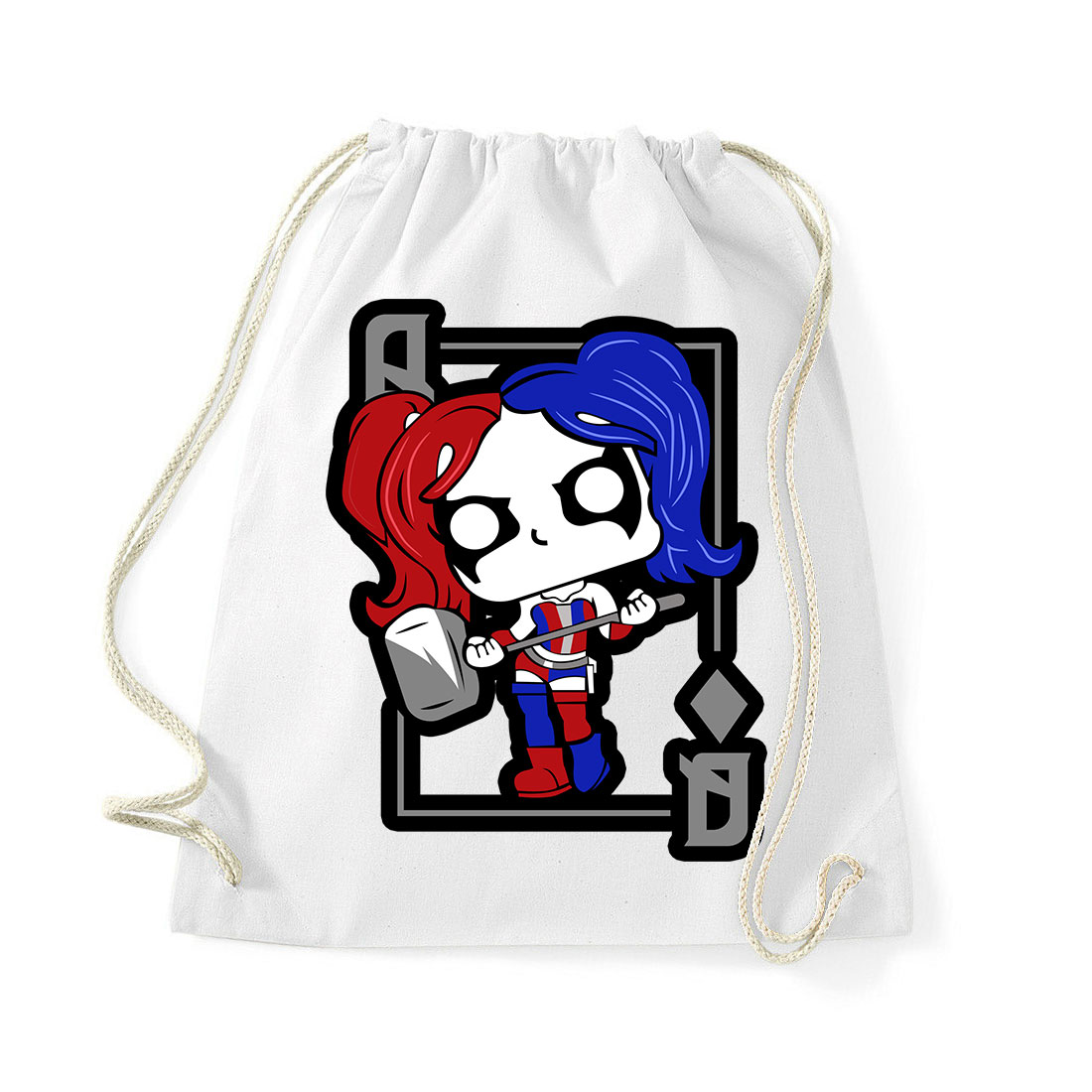 harley quinn Fehér Tornazsák