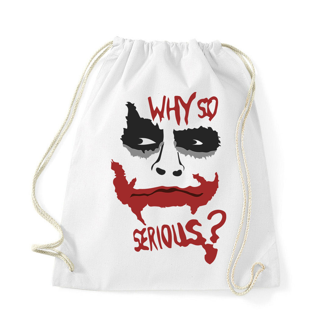 why so serious Joker Fehér Tornazsák
