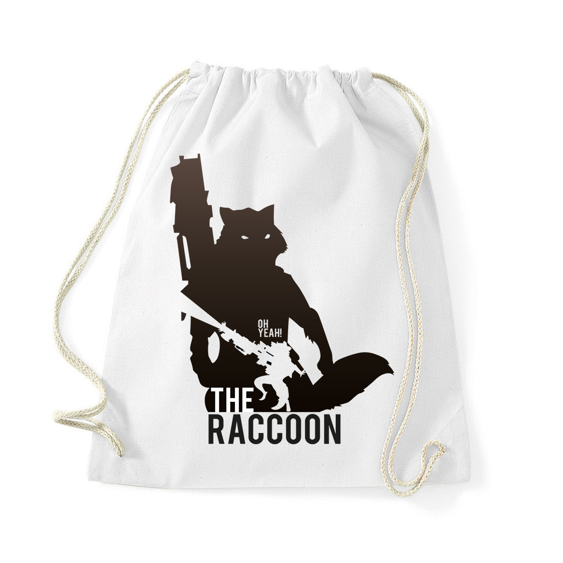a galaxis őrzői rocket raccoon Fehér Tornazsák