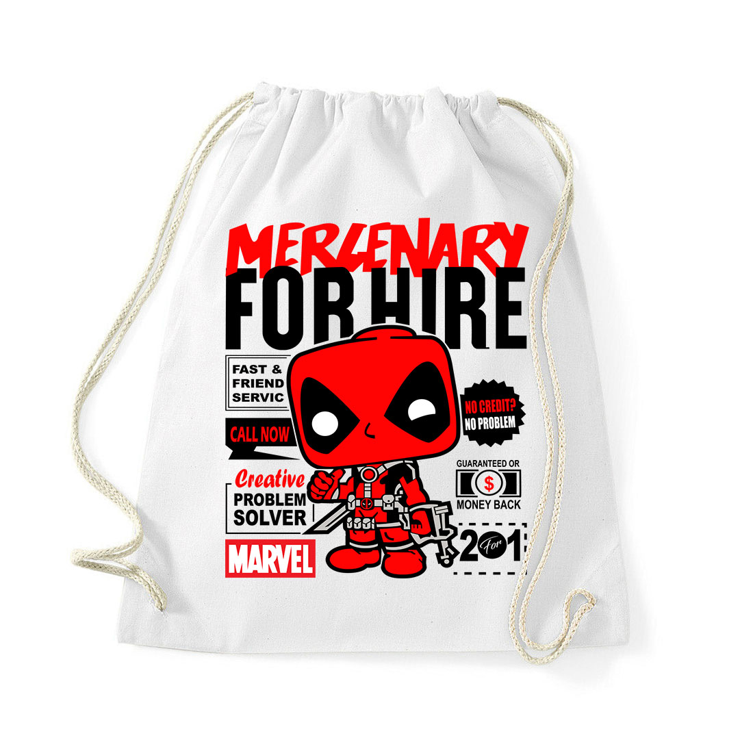 deadpool Fehér Tornazsák