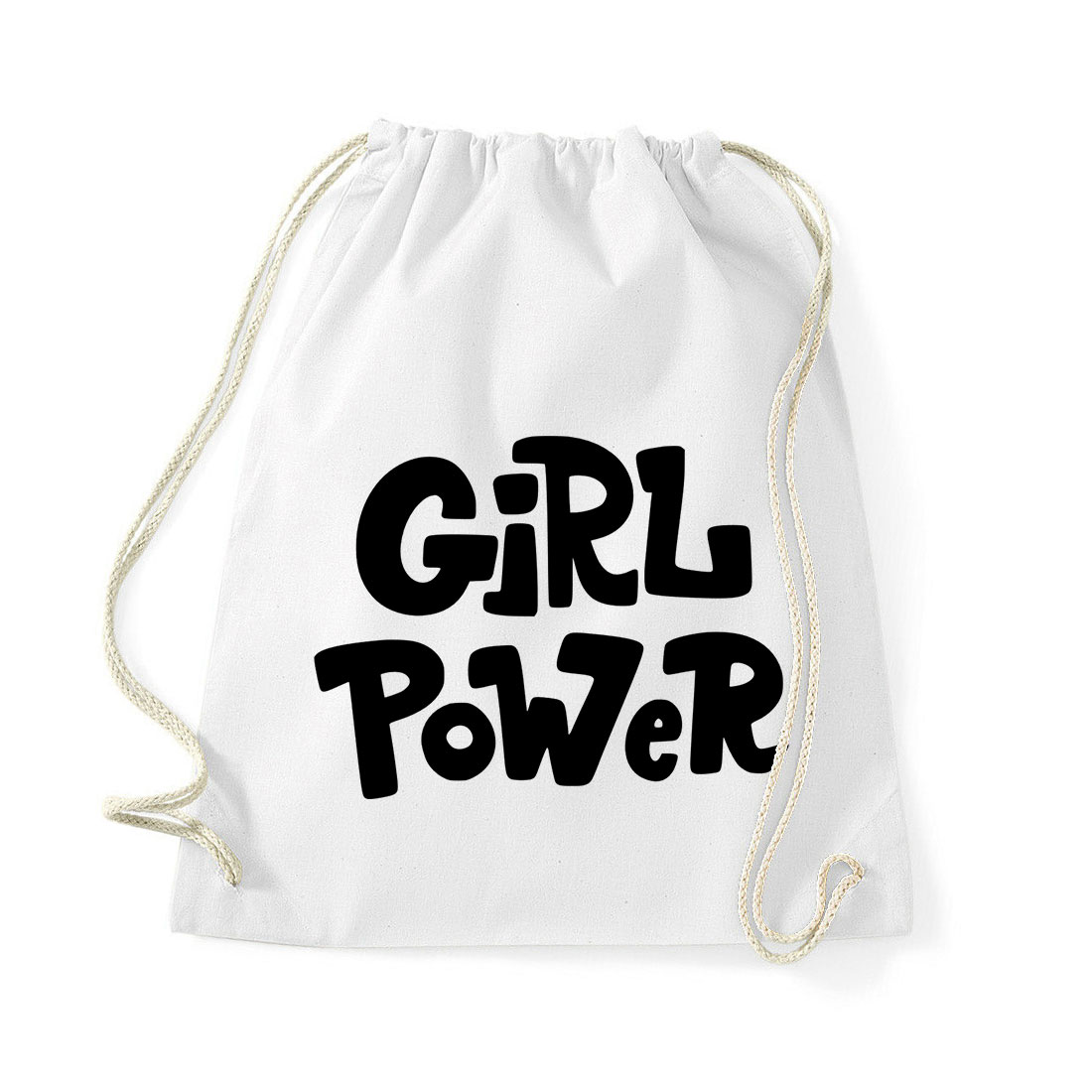 Girl Power Fehér Tornazsák