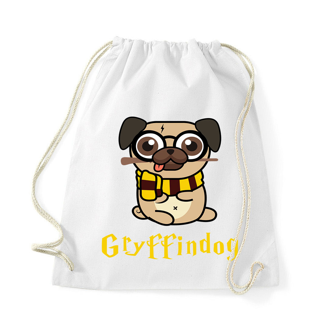 Harry Potter Kutyás Gryffindog Fehér Tornazsák