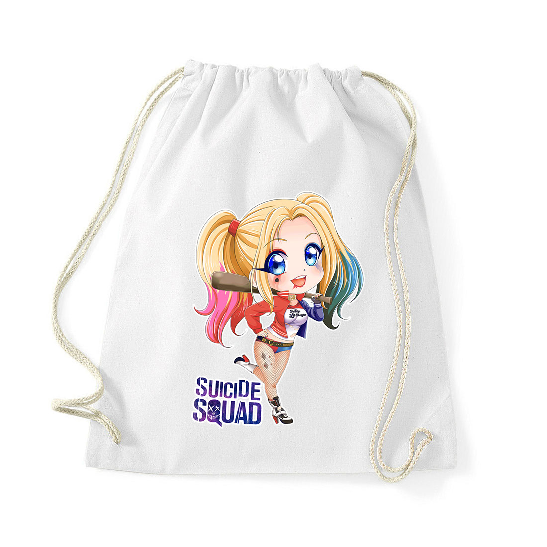 Harley Quinn Chibi Fehér Tornazsák