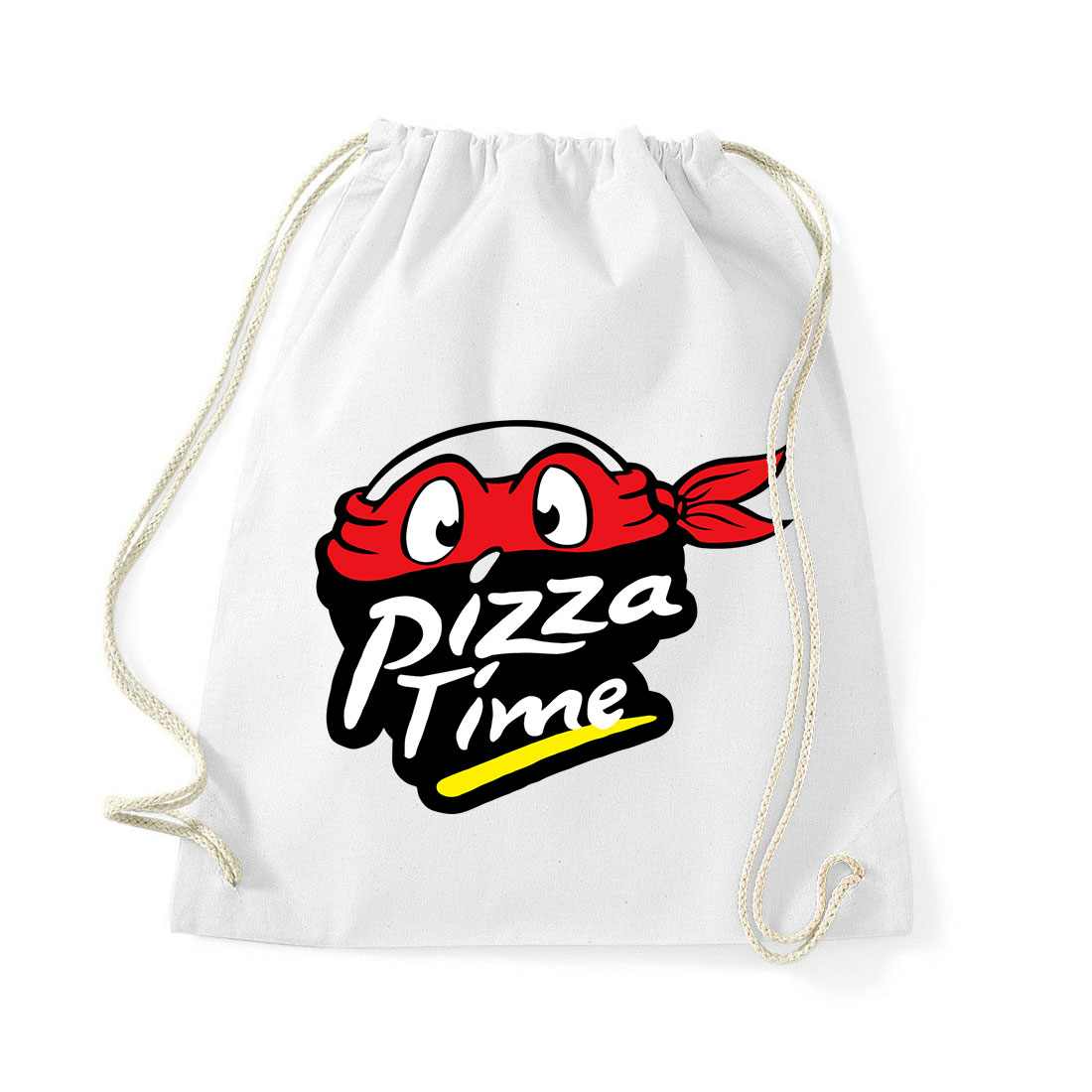 Tini Ninja Teknőcök Pizza Fehér Tornazsák