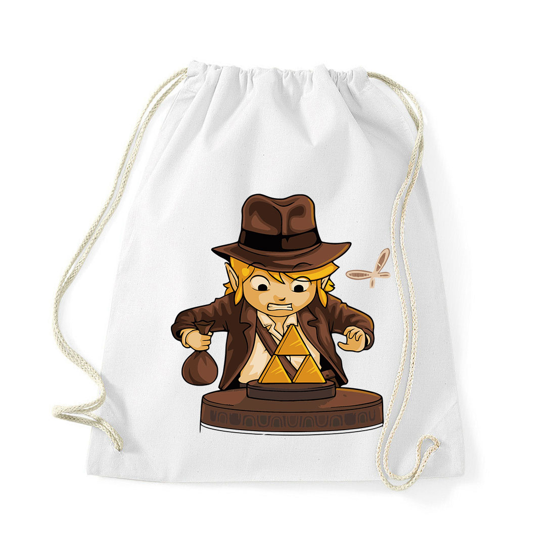 Link indiana jones gamer humor Fehér Tornazsák
