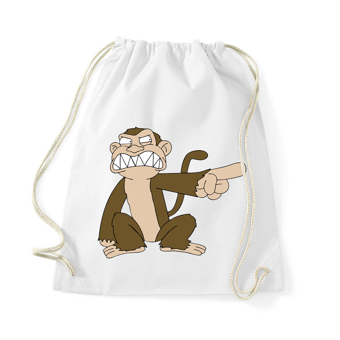 Family Guy Evil Monkey Gonosz Majom Fehér Tornazsák