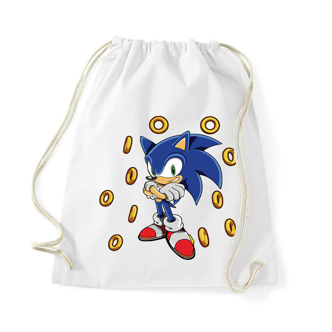 sonic a sündisznó Fehér Tornazsák