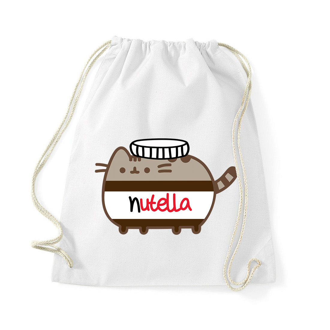 Nutella Pusheen Fehér Tornazsák