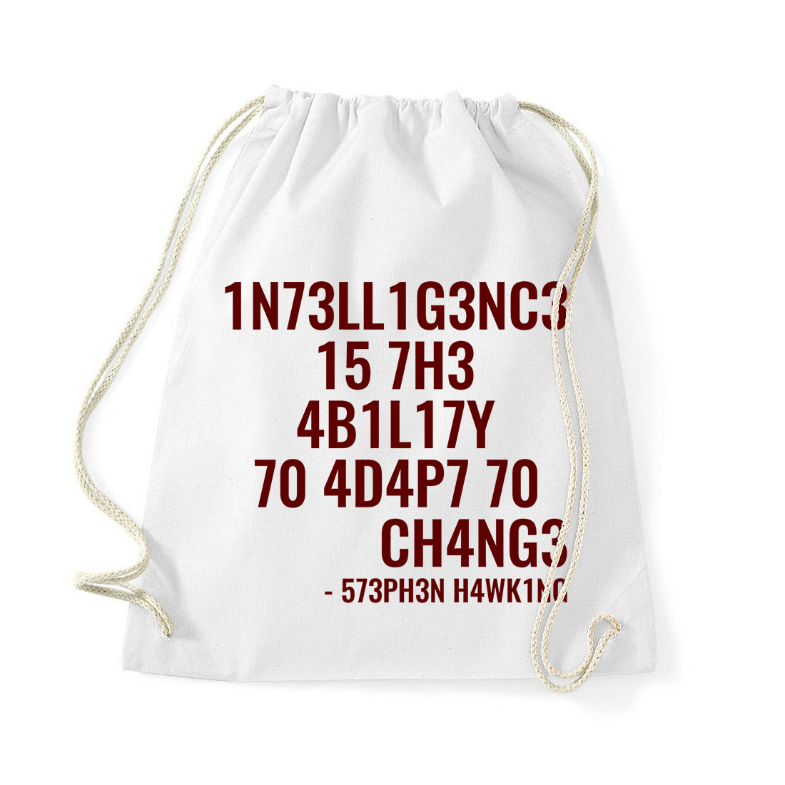stephen hawking idézet tudomány intelligence Fehér Tornazsák