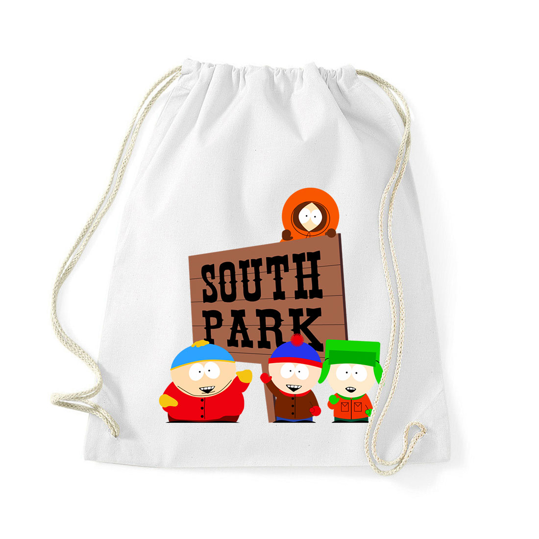 south park cartman kyle kenny stan Fehér Tornazsák
