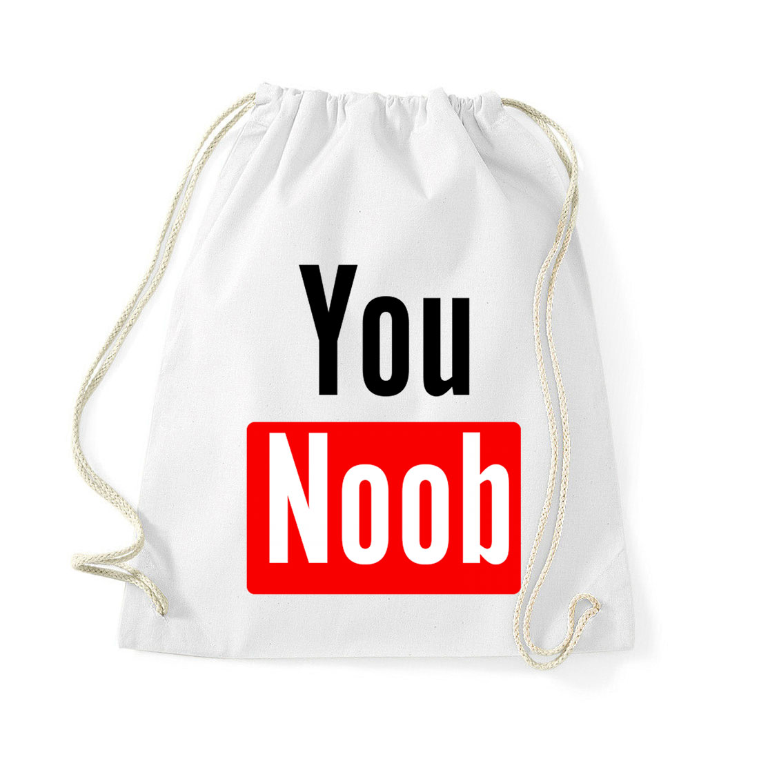 youtube you noob Fehér Tornazsák