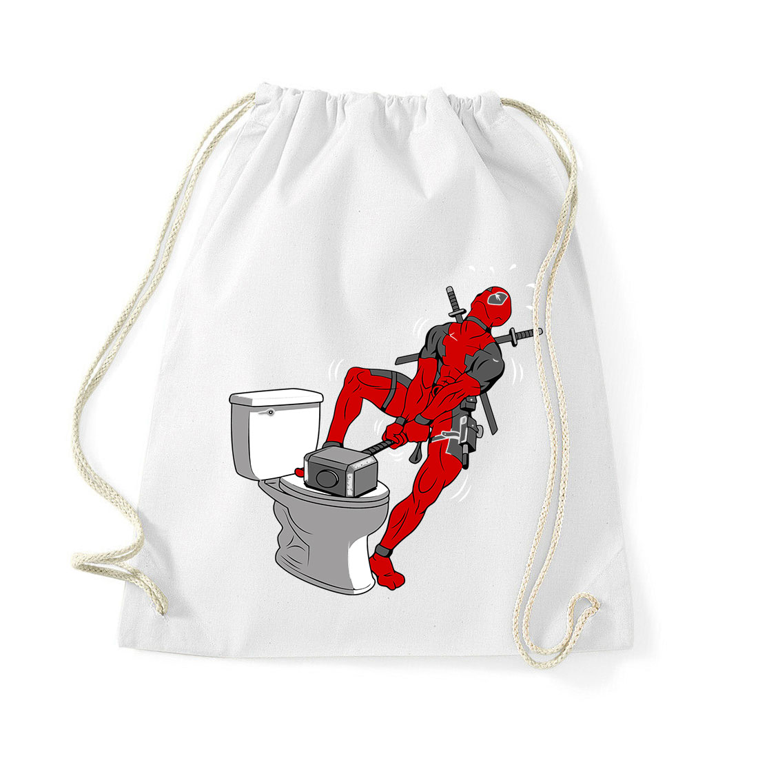deadpool thor mjolnir kalapács humor Fehér Tornazsák
