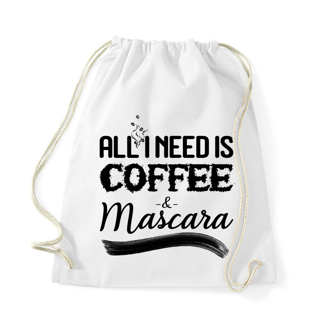 kávé coffee mascara Fehér Tornazsák