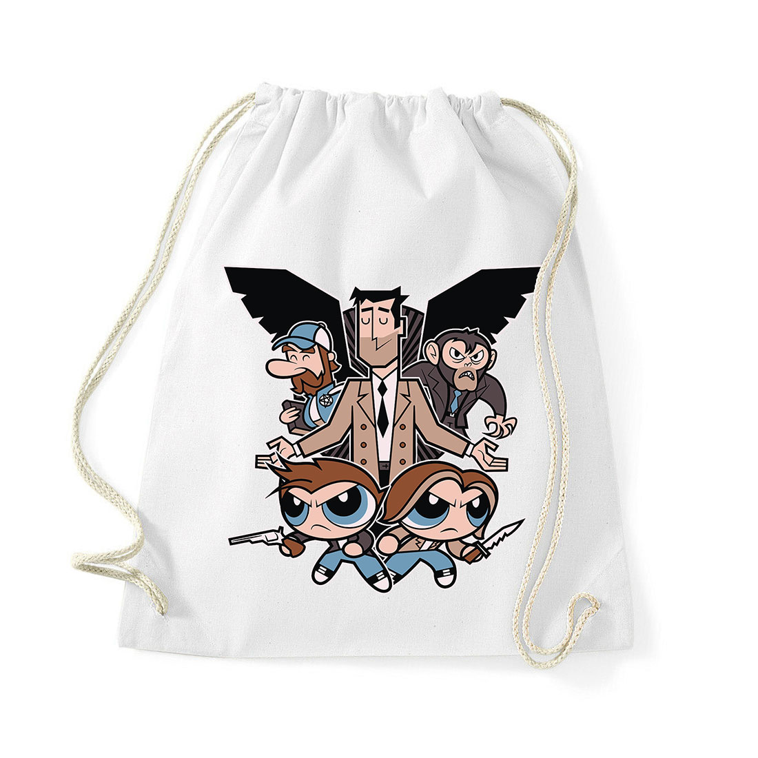 Pindúr Pandúrok Odaát humor Fehér Tornazsák