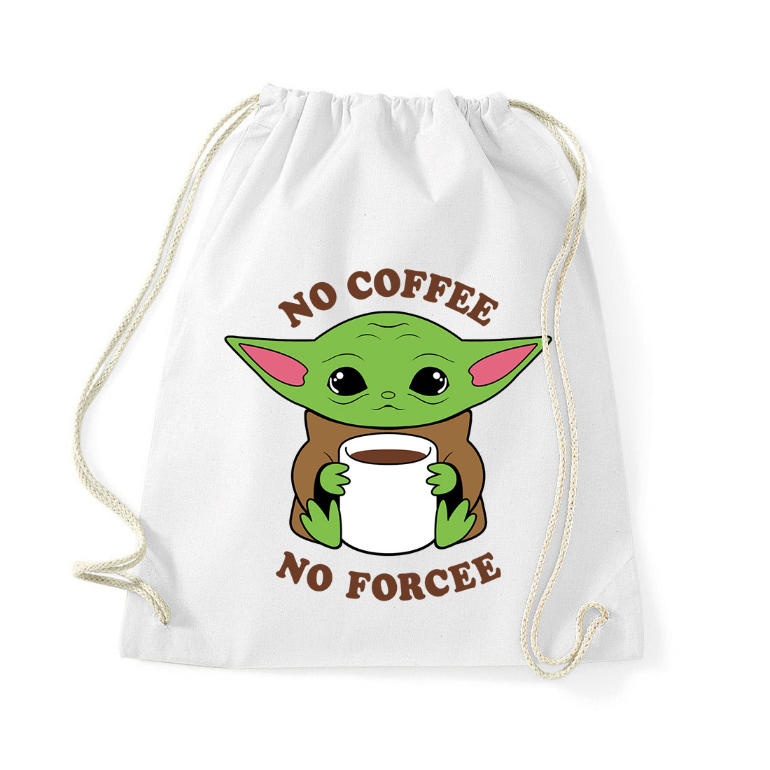 baba yoda baby yoda mandalorian Fehér Tornazsák