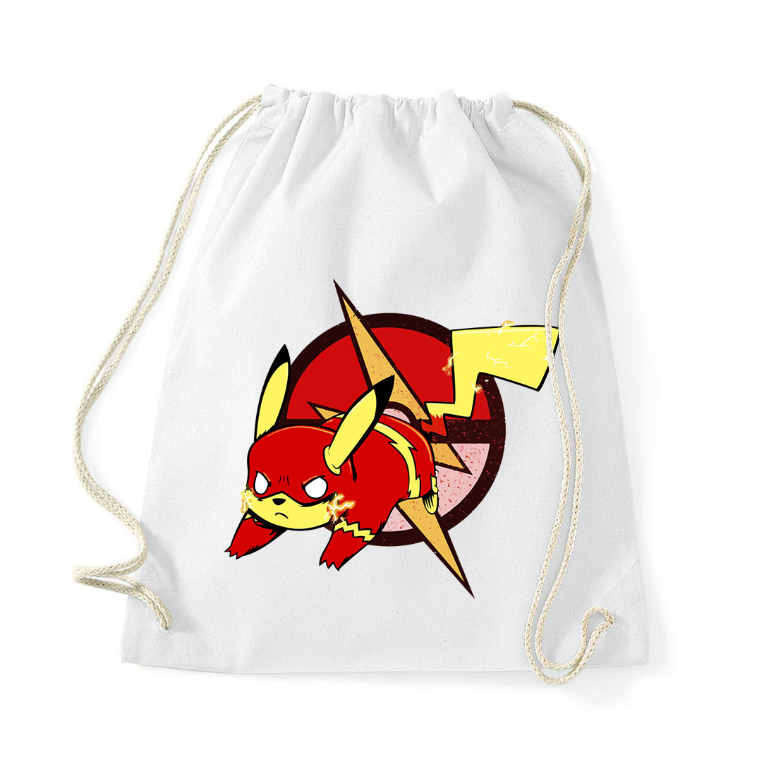 flash pikachu pokemon Fehér Tornazsák