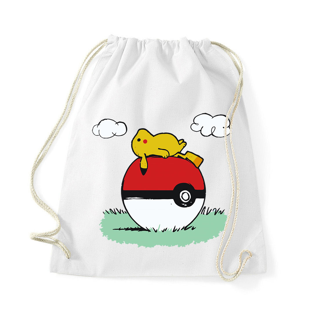 Pikachu Pokemon Snoopy Fehér Tornazsák