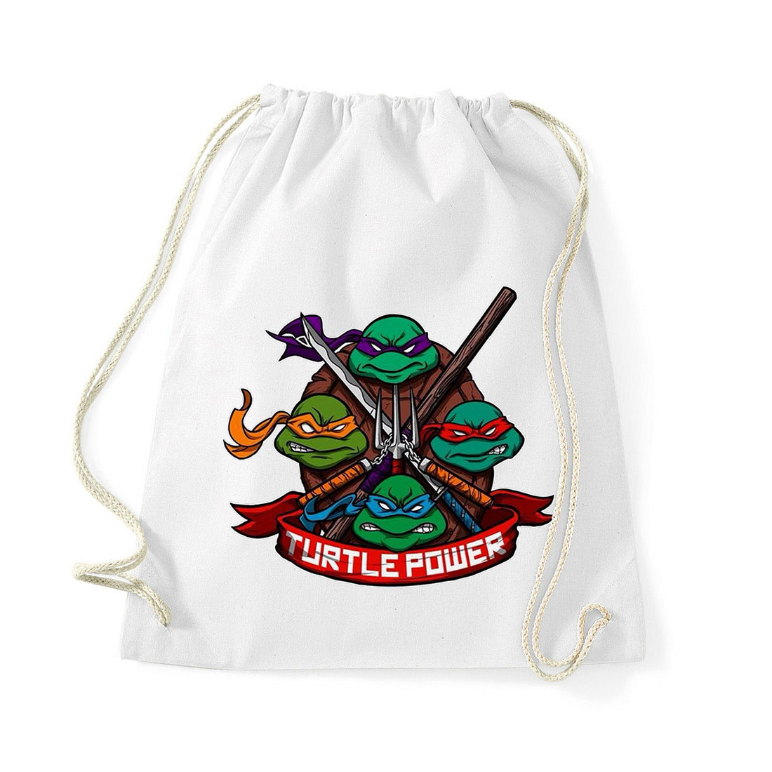 tmnt tini ninja teknőcök Fehér Tornazsák