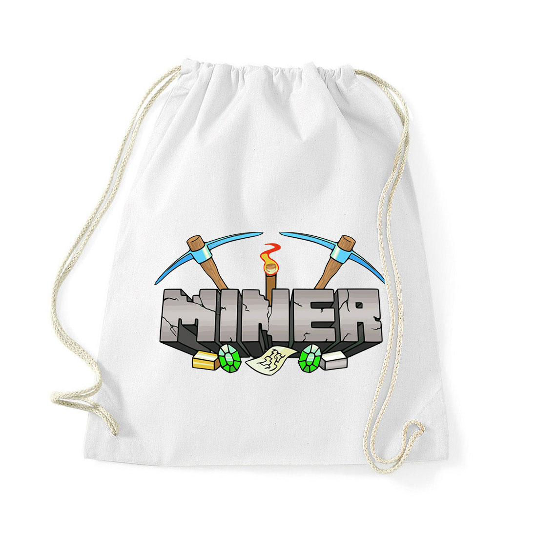 minecraft Fehér Tornazsák