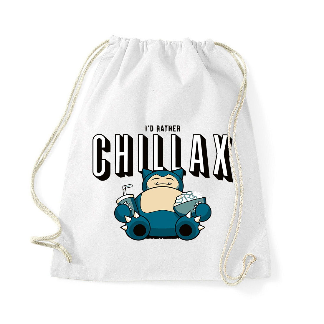 snorlax pokemon Fehér Tornazsák