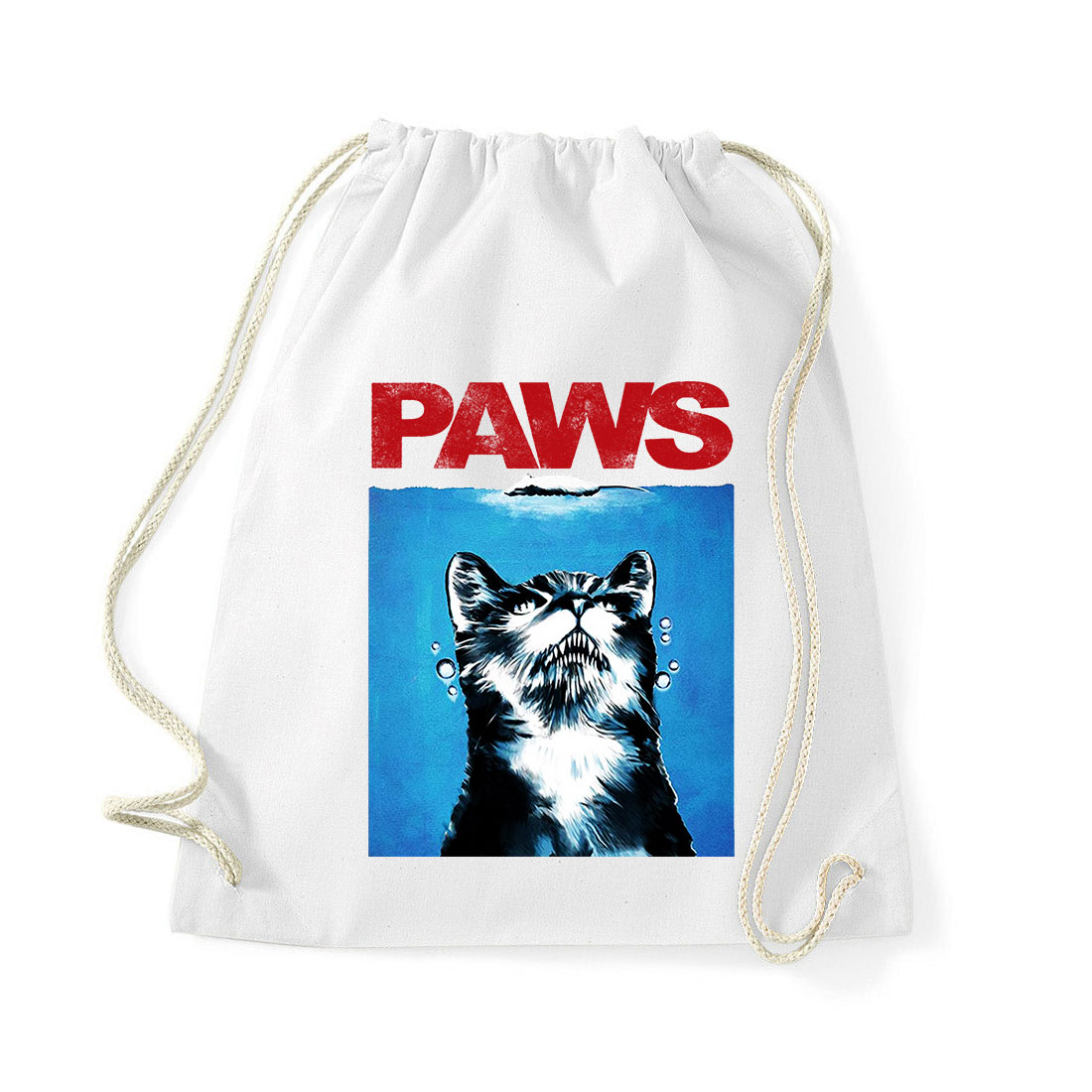 paws macsa macskás cica Fehér Tornazsák
