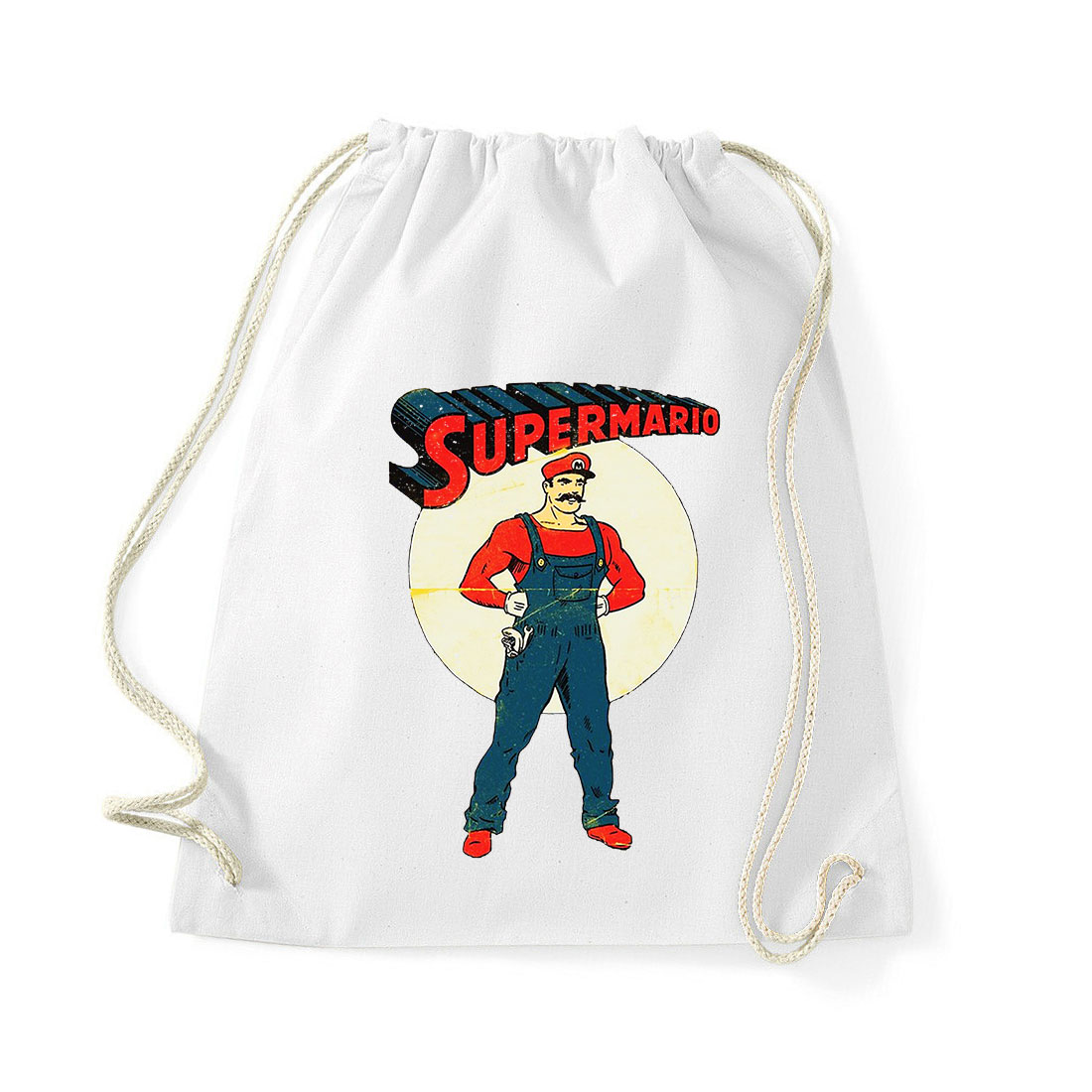 supermario Fehér Tornazsák
