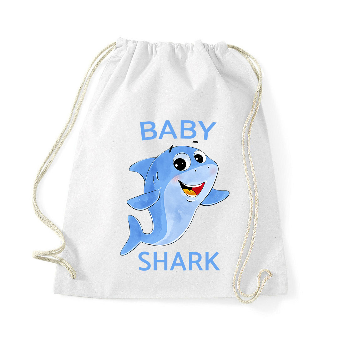 baby shark cápa Fehér Tornazsák