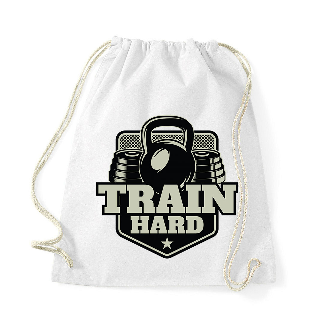 kondi kondizás train hard Fehér Tornazsák