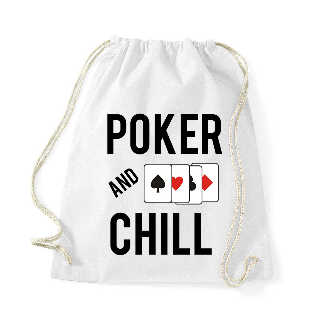 poker and chill Fehér Tornazsák