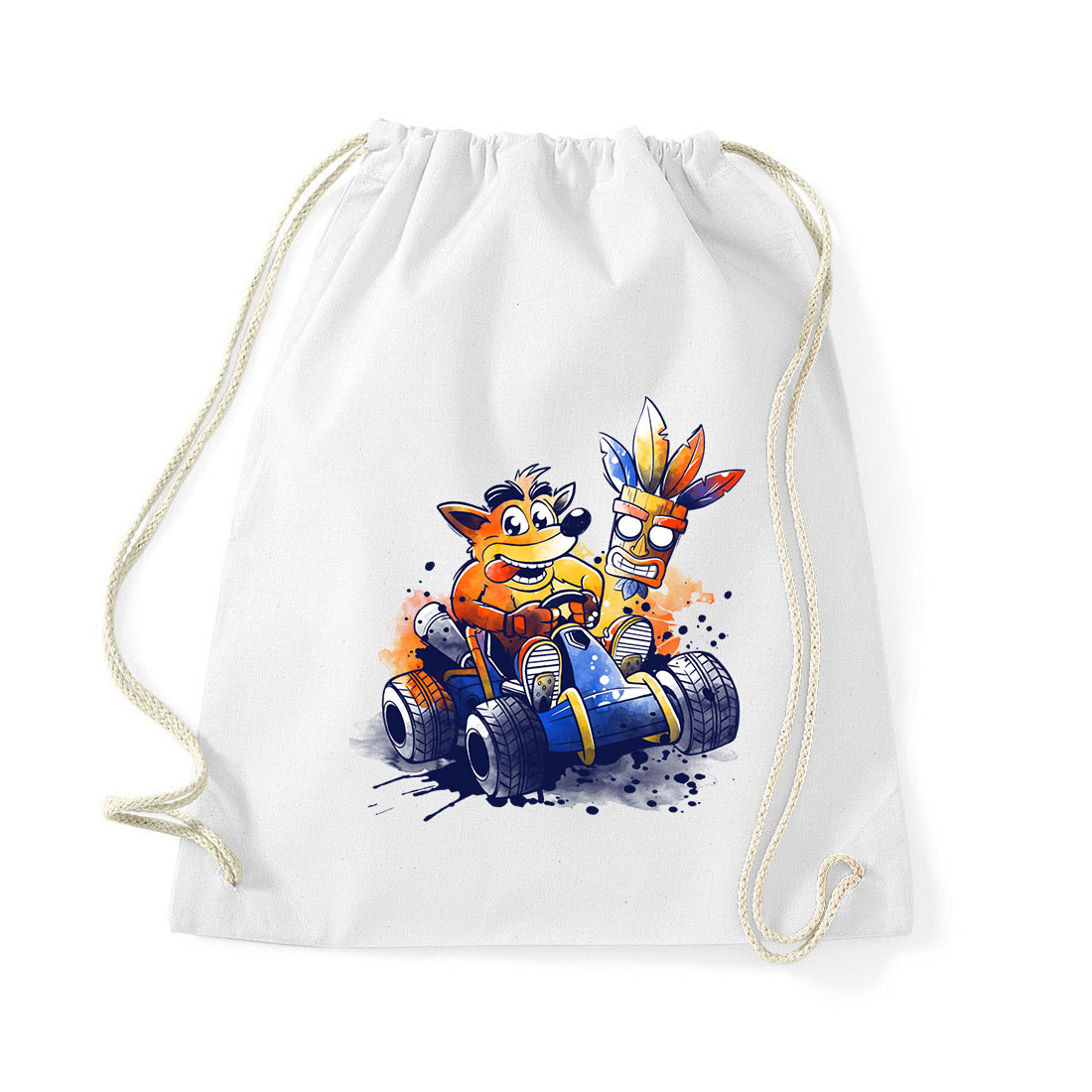 crash bandicoot Fehér Tornazsák