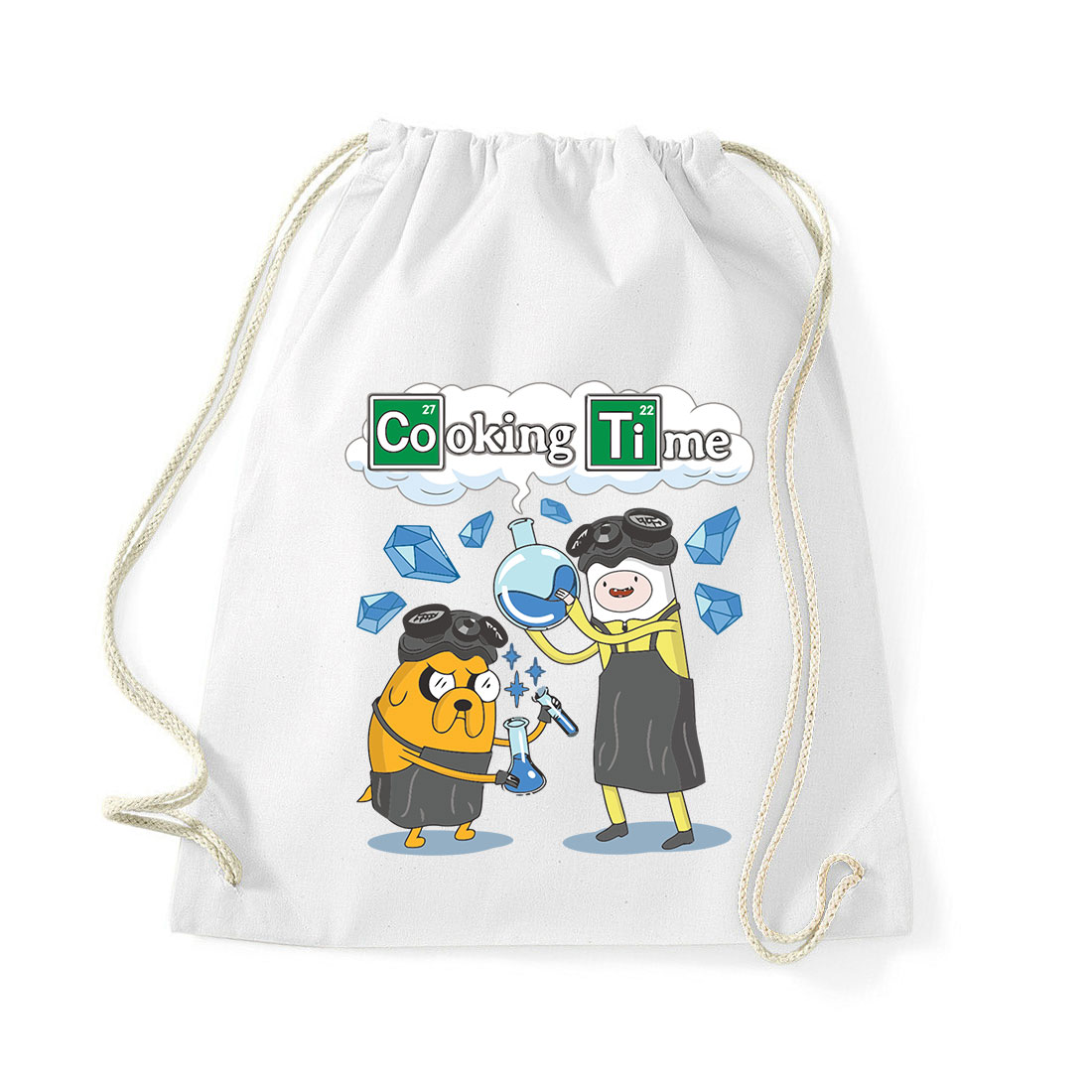 cooking time adventure time Fehér Tornazsák