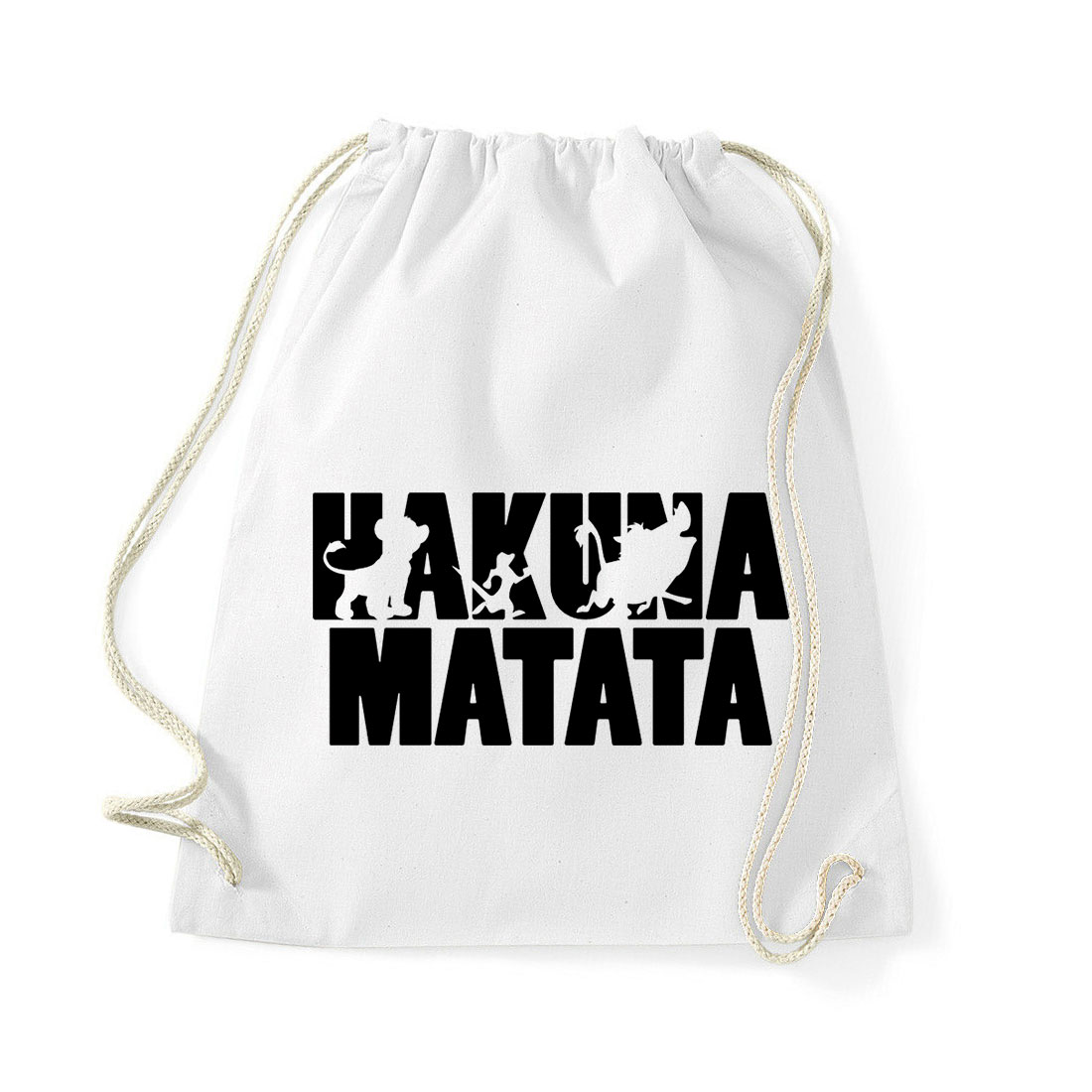 hakuna matata oroszlánkirály Fehér Tornazsák