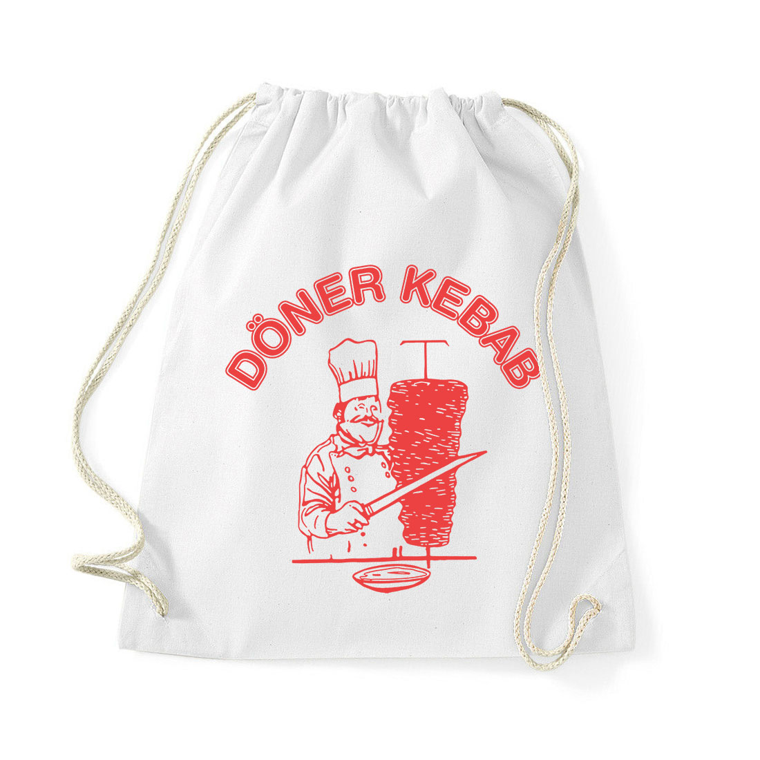 Döner Kebab Fehér Tornazsák