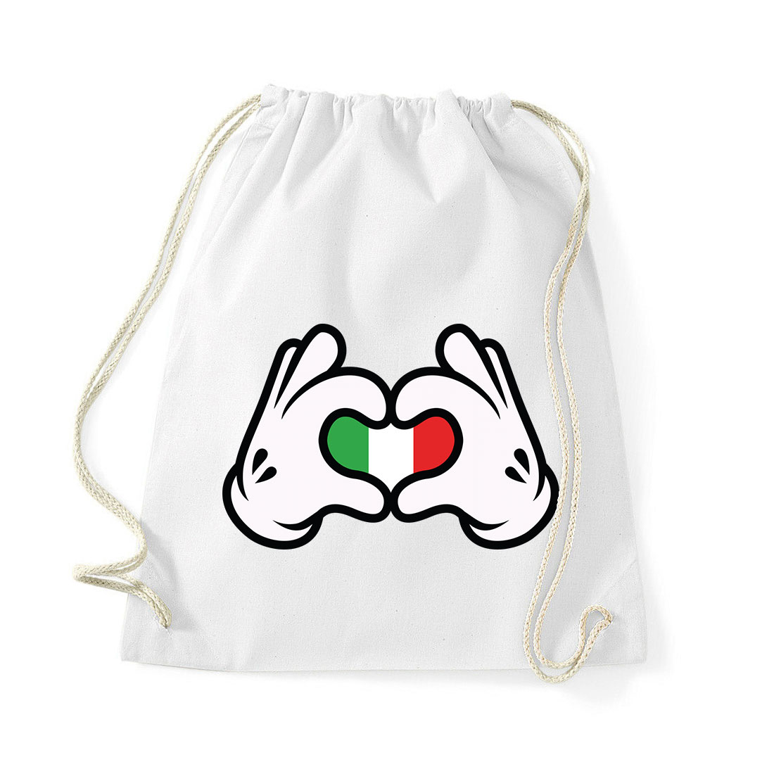 love italy olaszország Fehér Tornazsák
