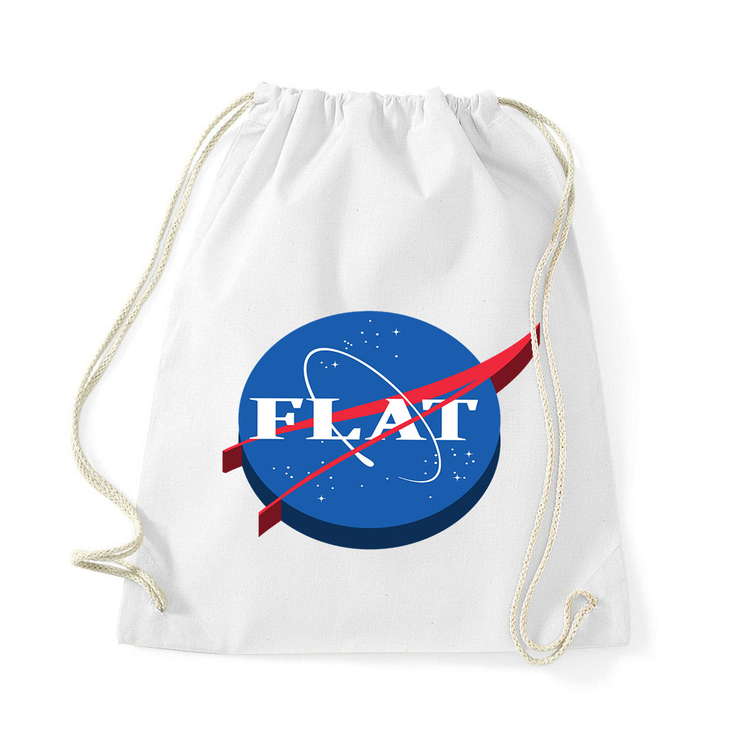 nasa logo flat humor Fehér Tornazsák