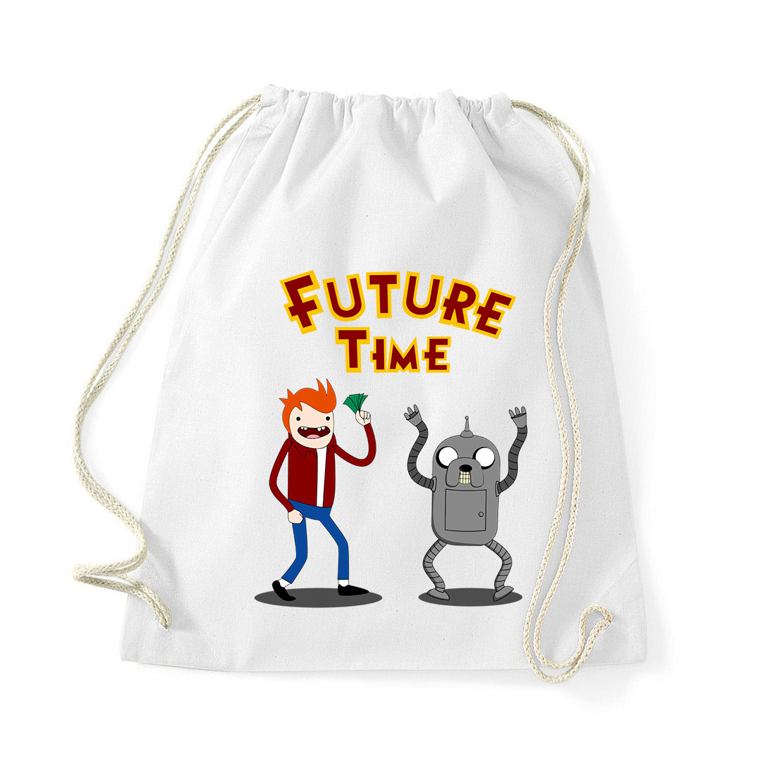 futurama adventure time Fehér Tornazsák