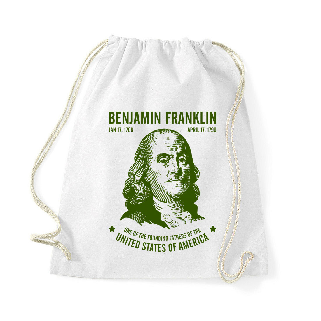 benjamin franklin Fehér Tornazsák