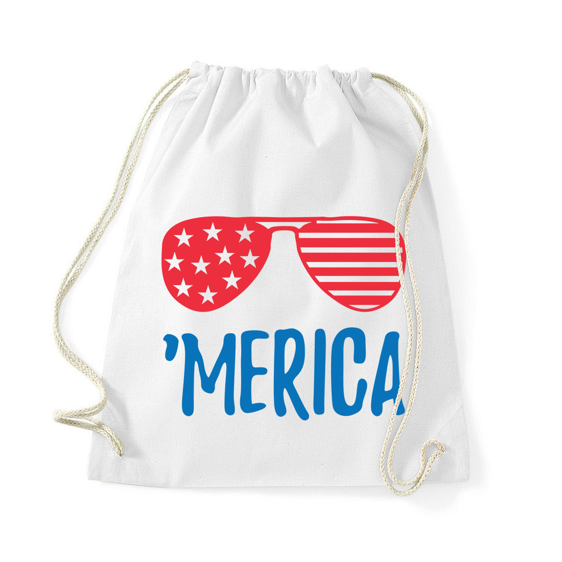 merica america Fehér Tornazsák