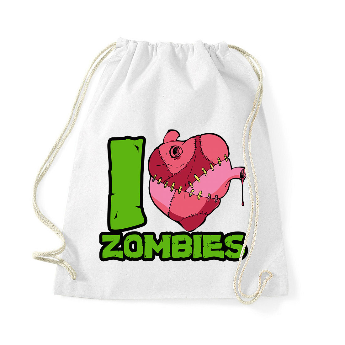zombi zombis Fehér Tornazsák