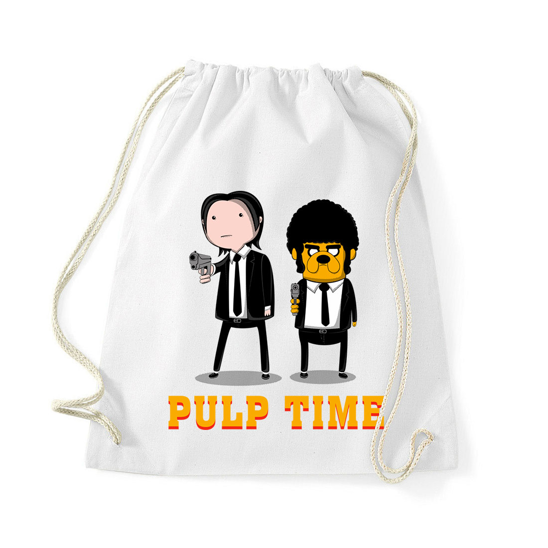 adventure time pulp fiction Fehér Tornazsák