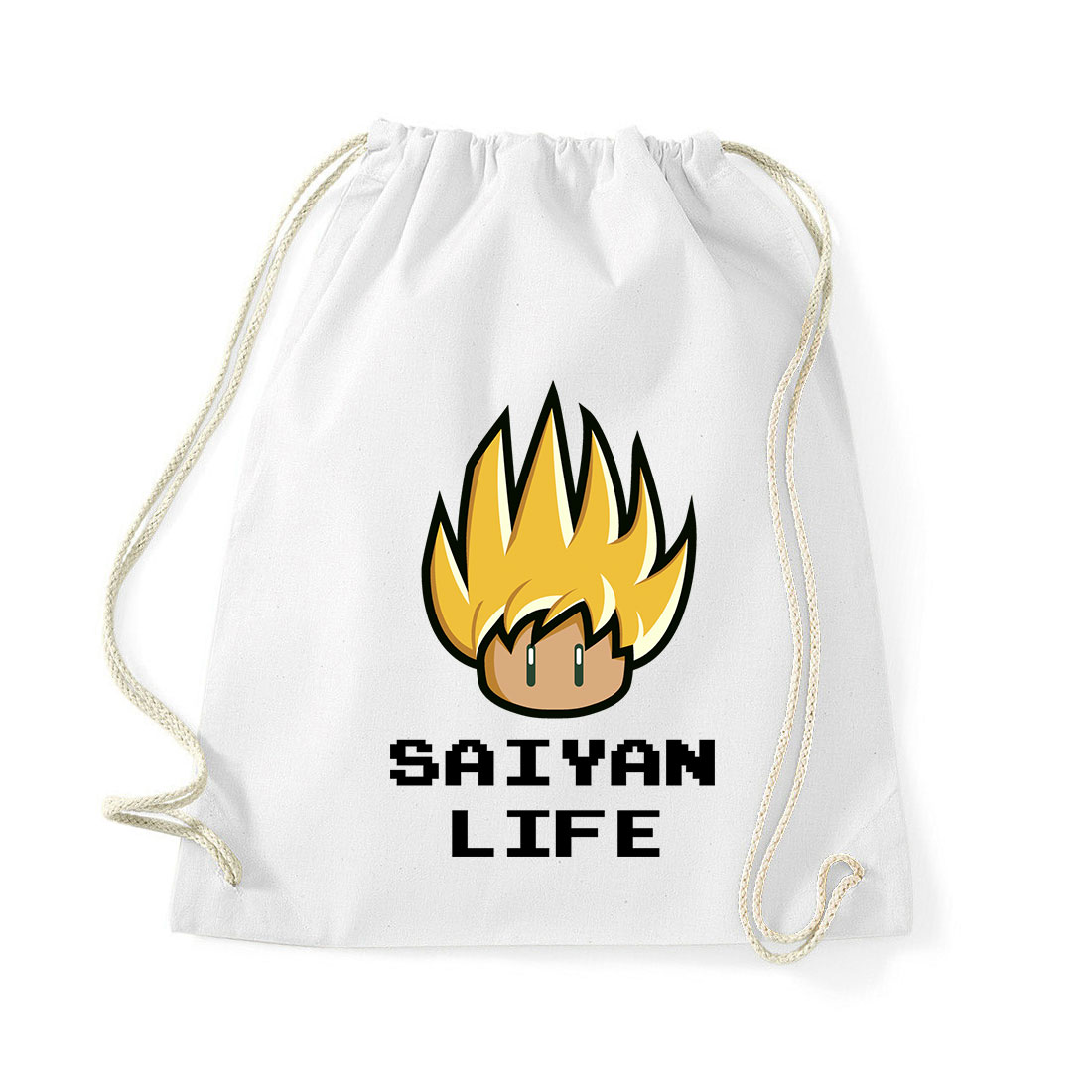 dragon ball saiyan life Fehér Tornazsák