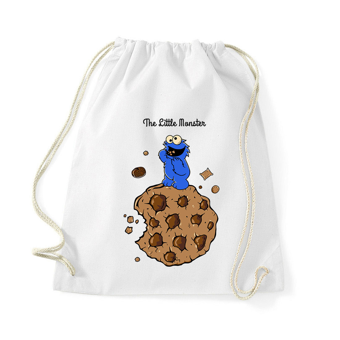 sütiszörny cookie monster Fehér Tornazsák