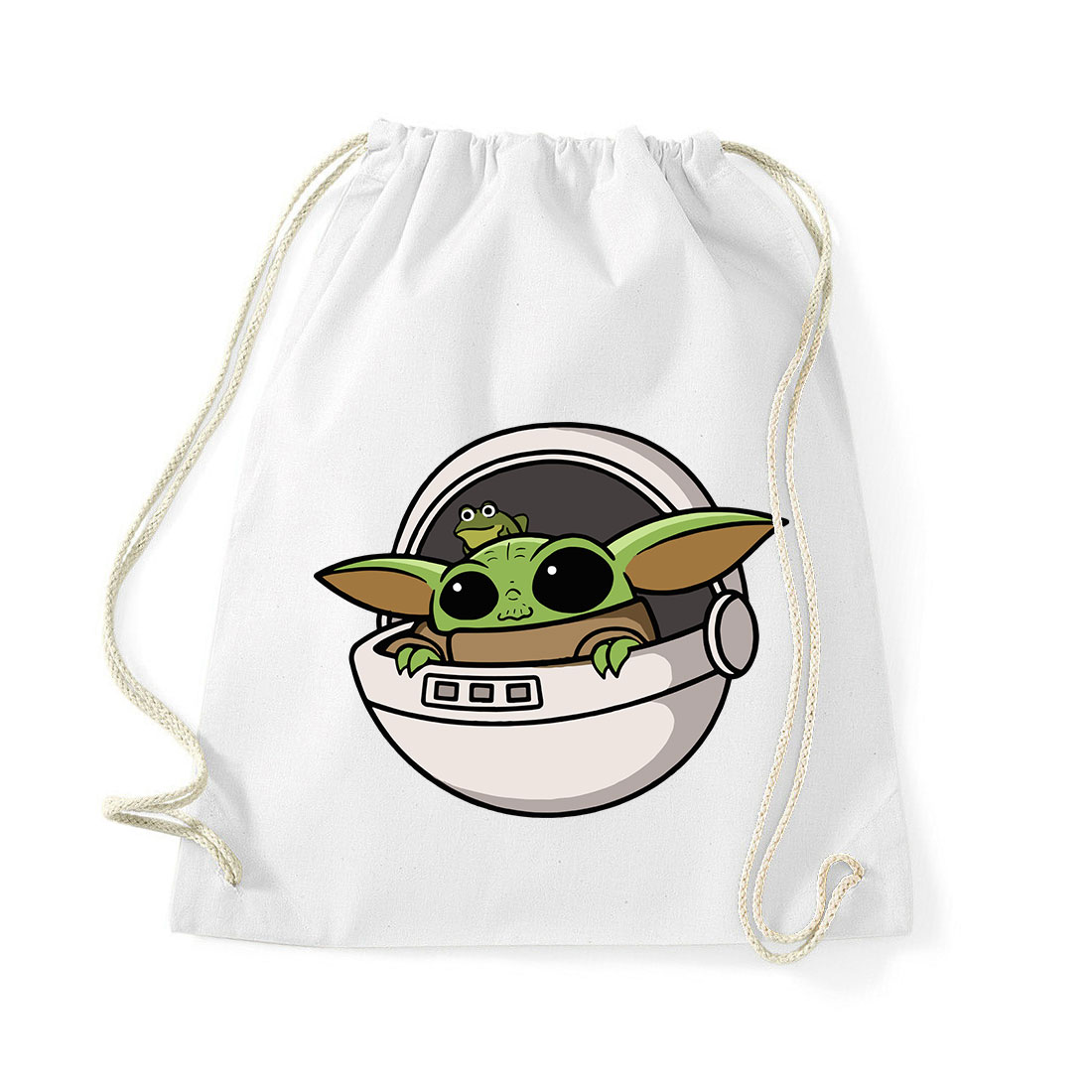 baba yoda baby yoda grogu Fehér Tornazsák