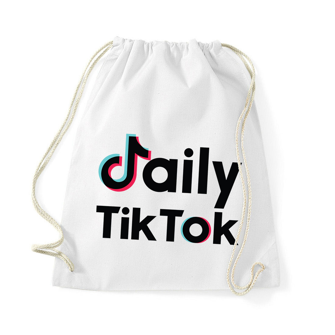 tik tok Fehér Tornazsák