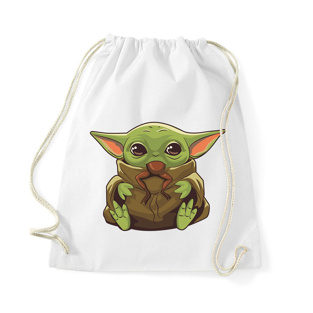 the child baba yoda baby yoda grogu mandalorian Fehér Tornazsák