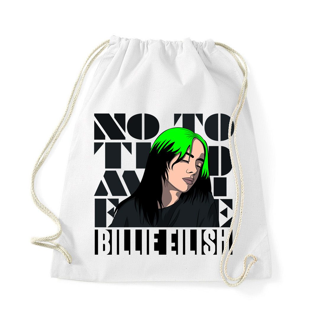 Billie Eilish Fehér Tornazsák