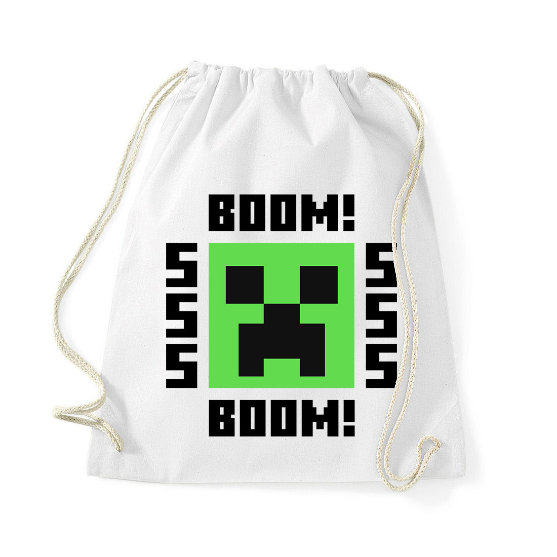 minecraft creeper Fehér Tornazsák