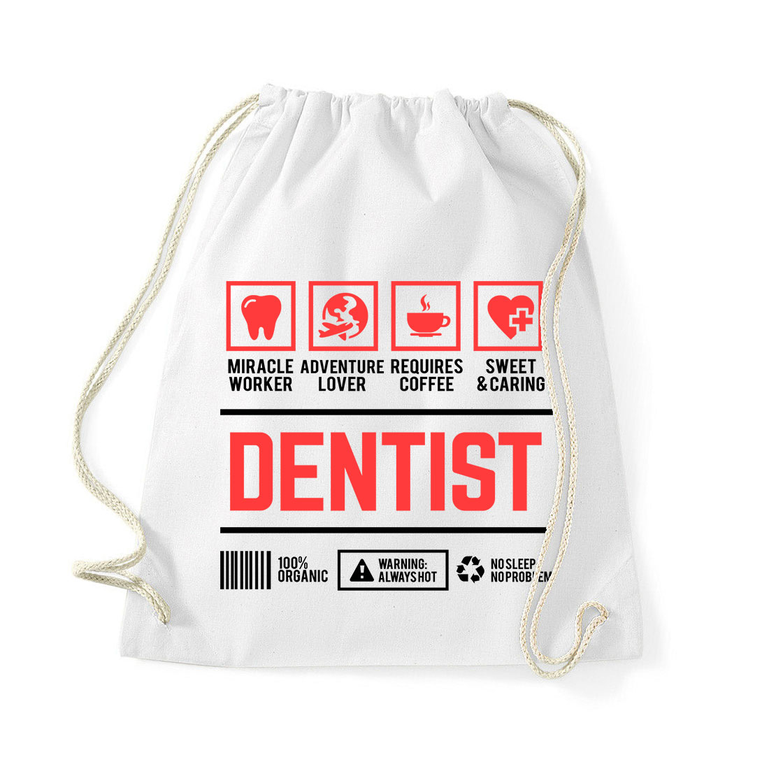 fogorvos fogászat dentist Fehér Tornazsák