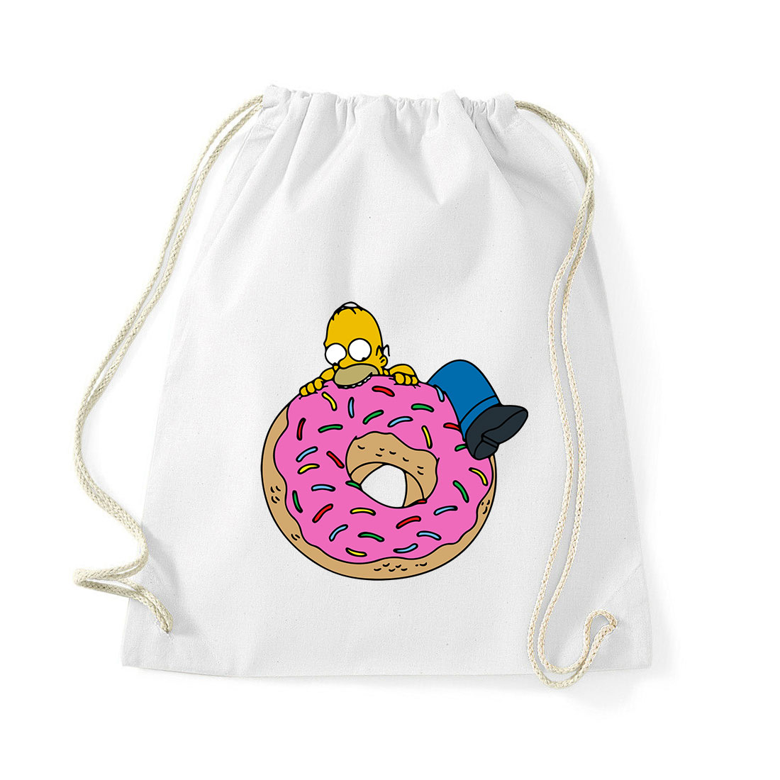 homer simpson fánk Fehér Tornazsák