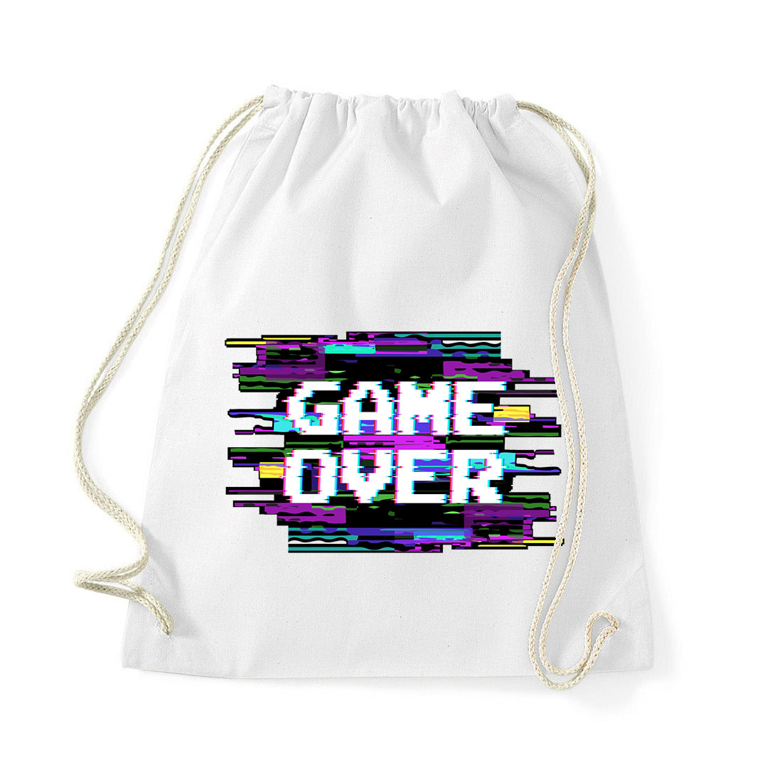 game over gamer Fehér Tornazsák